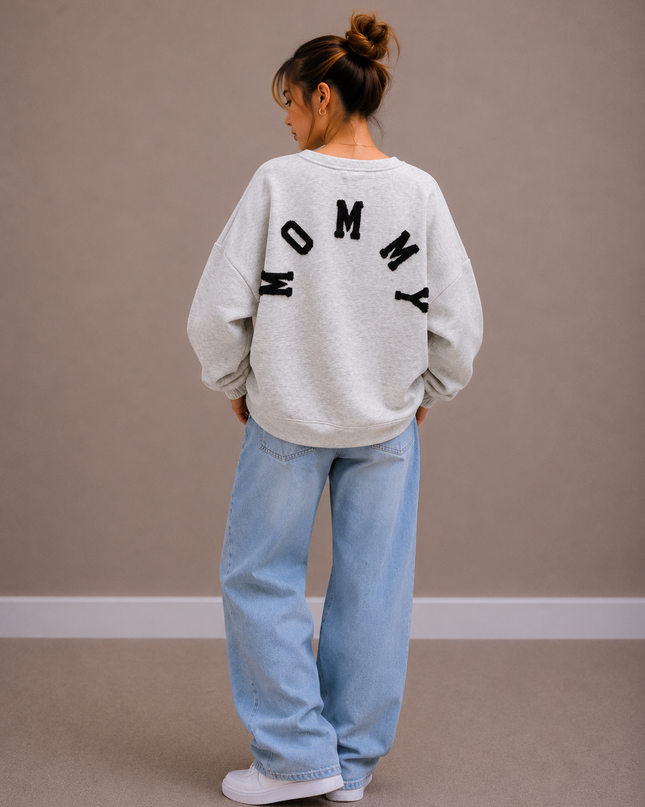 Mommy Sweater | grey-multi