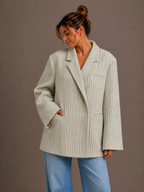Classy oversized blazer | munt