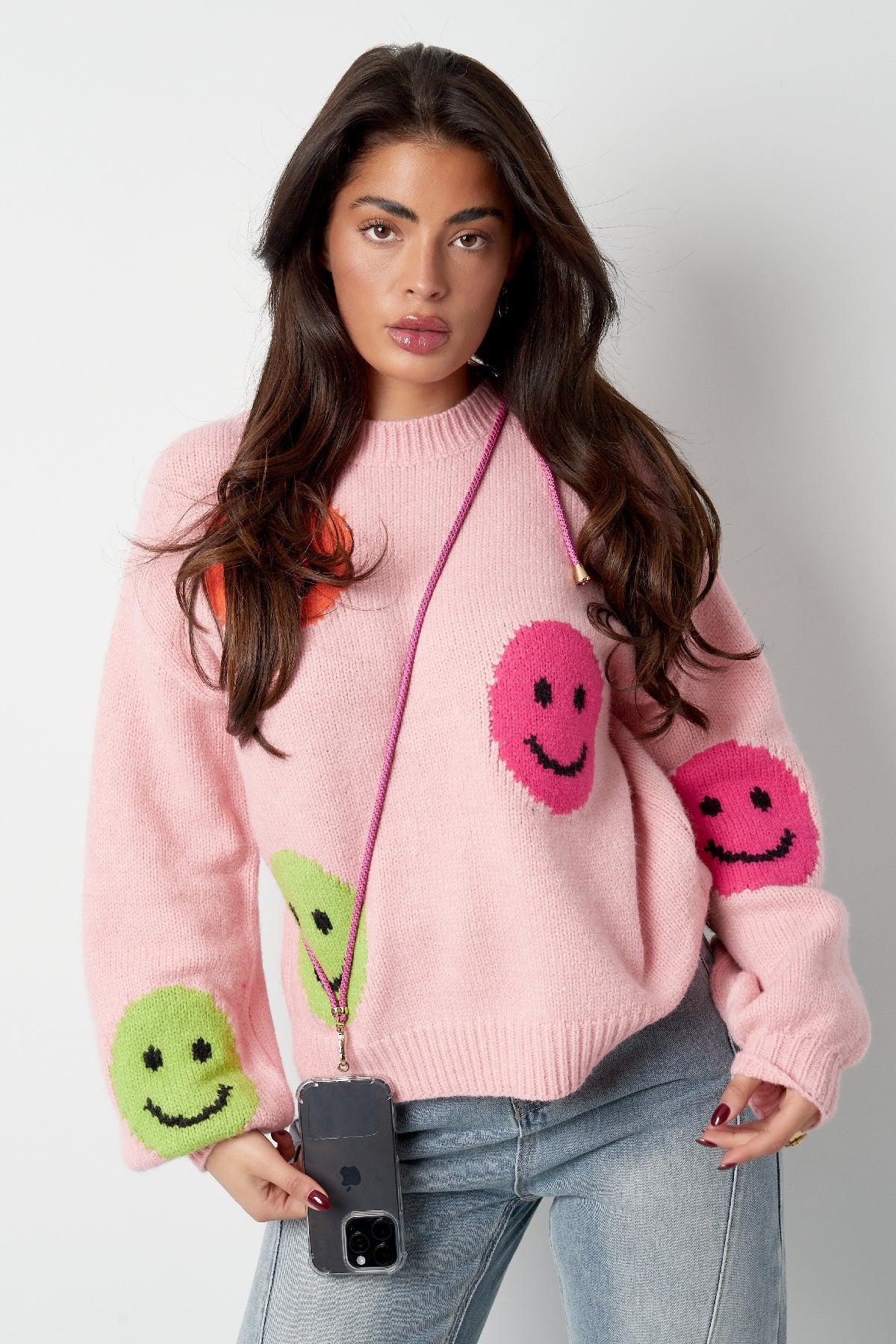 Telefoonkoord | multi fuchsia