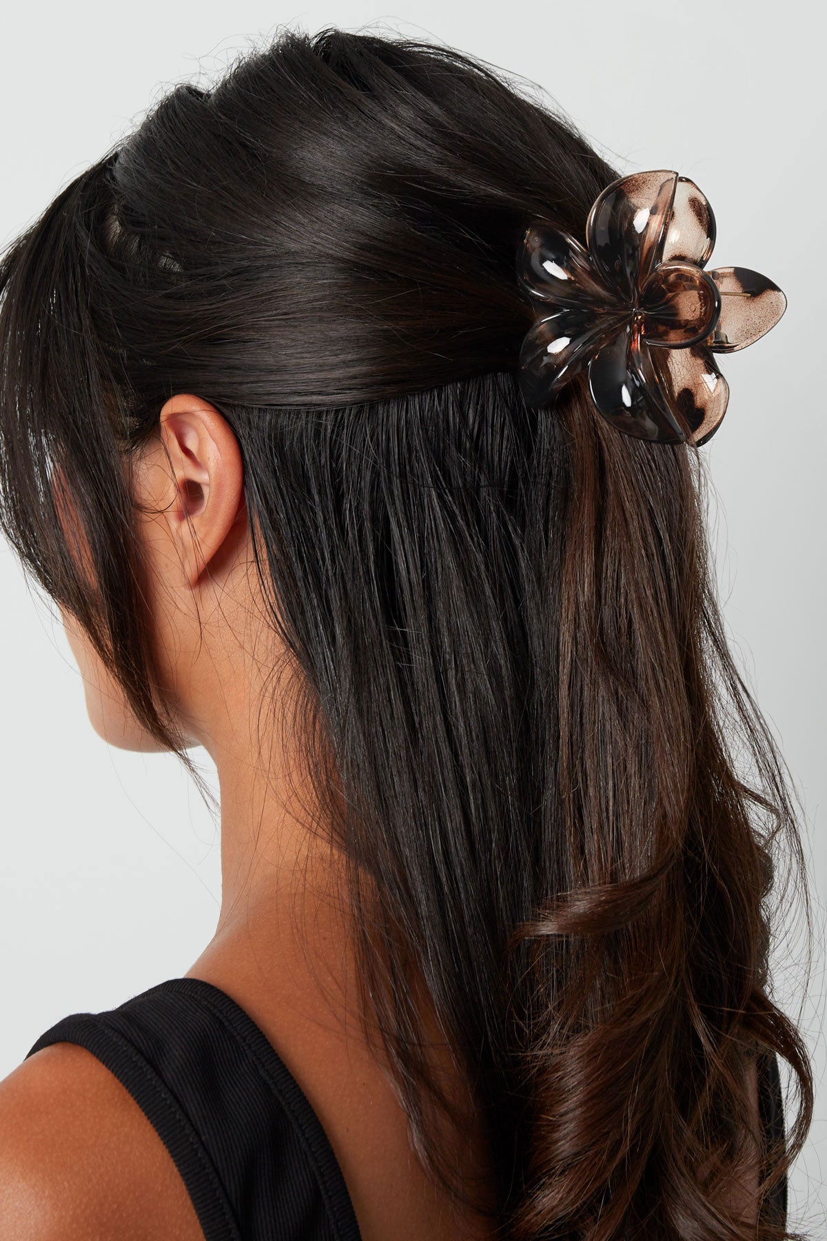 Haarspeld bloem 2.0 | bruin