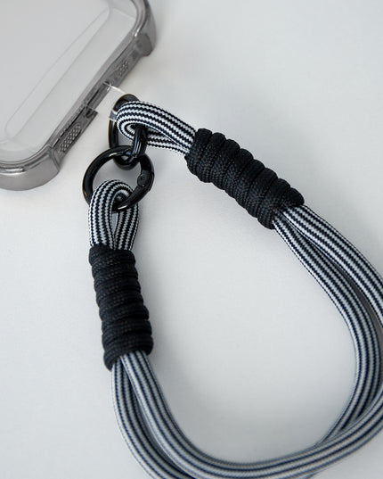 Telefoonkoord print | paars - aqua