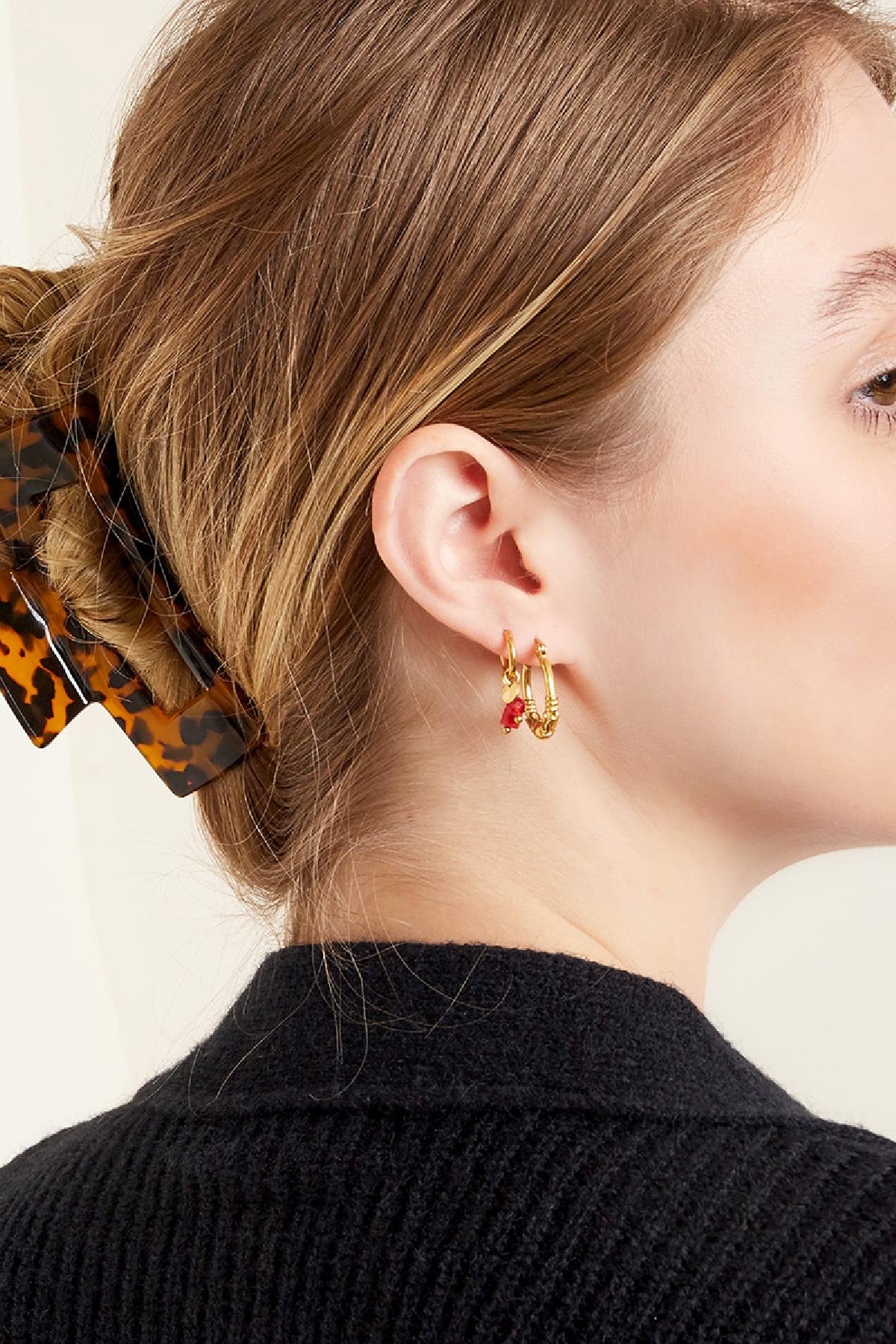 Haarspeld medium | leopard