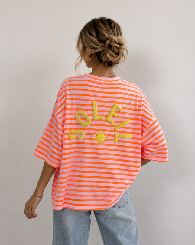 SOLEIL STRIPED SHIRT ORANJE