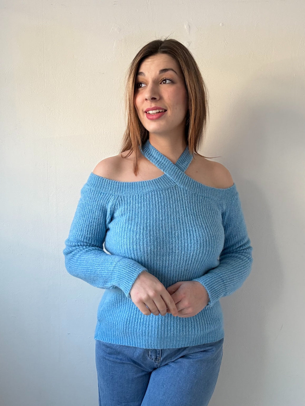 KNIT ELISSA | BLAUW