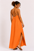 Cross Back Maxi Jurk