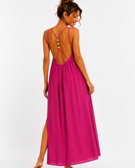Pearl Back Maxi Jurk