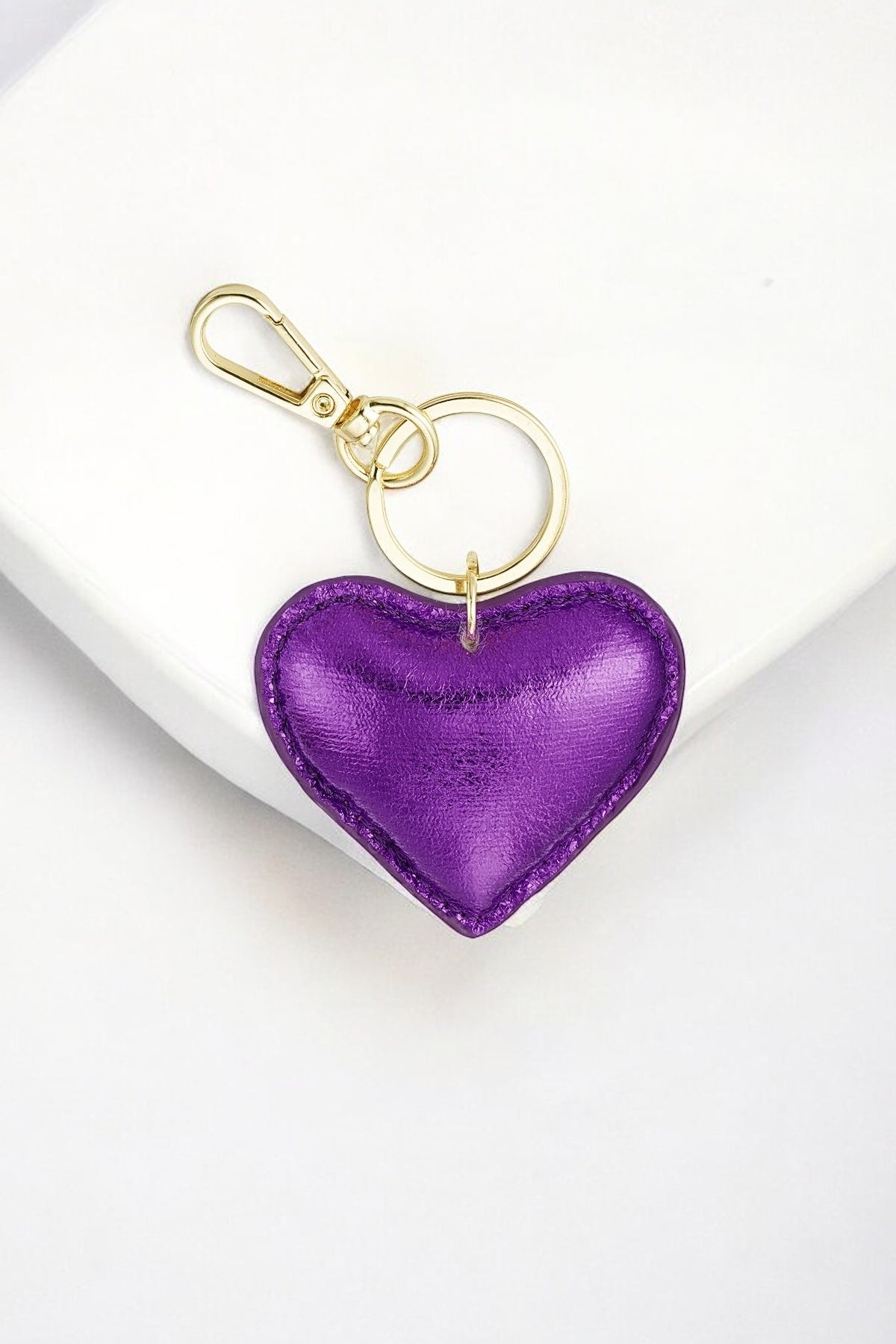 Bagcharm hart | paars