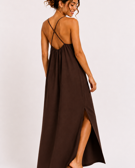 Cross Back Maxi Jurk