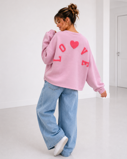 LOVE FLEECE SWEATER