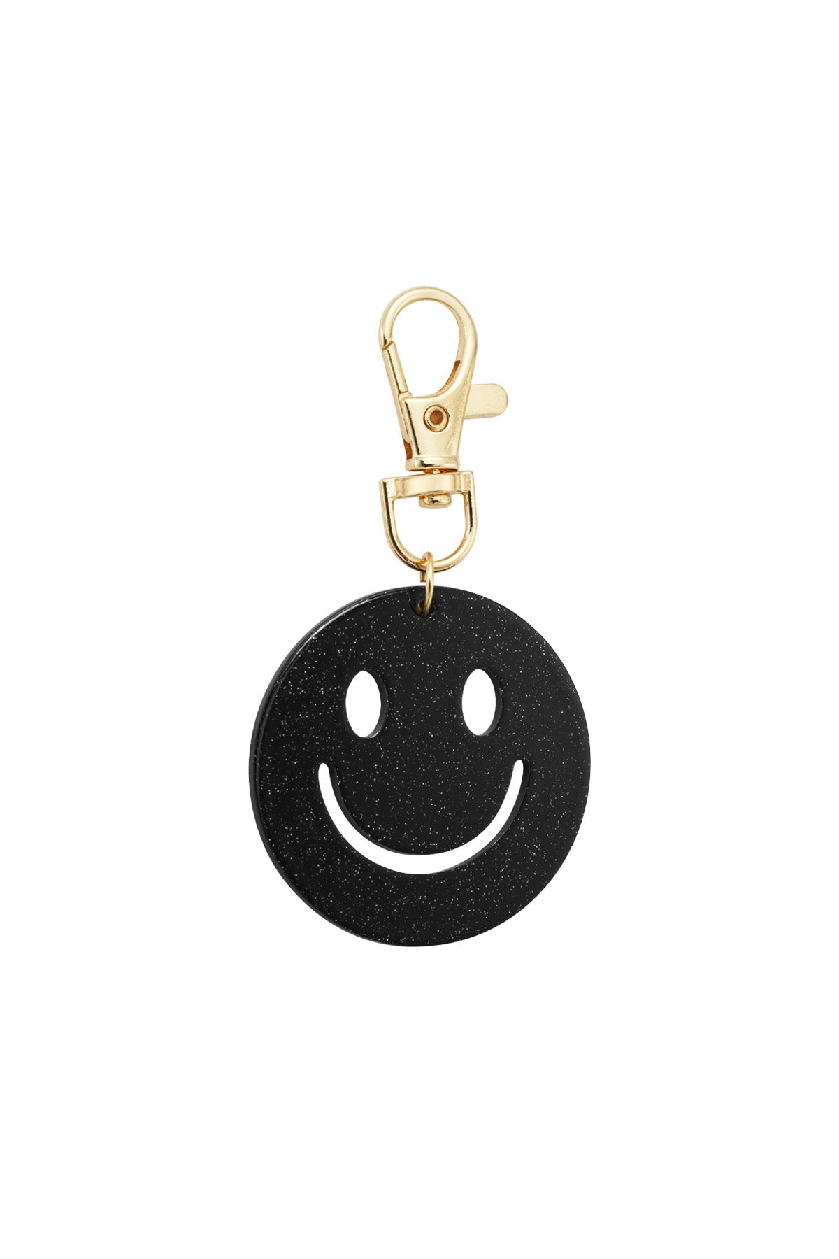 Bagcharm smiley | zwart