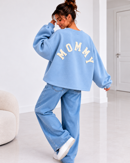 MOMMY SWEATER BLAUW