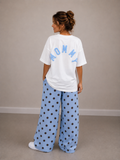 Mommy T-shirt | wit-blauw