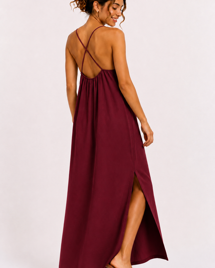 Cross Back Maxi Jurk
