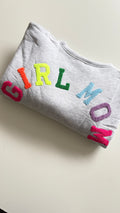 Girlmom sweater | grijs-multi