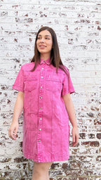 Jeansjurk | roze