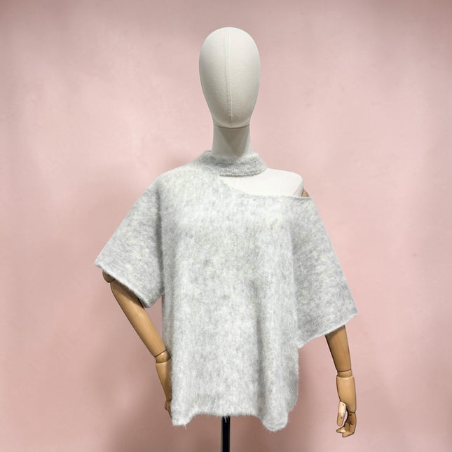 Open Hals knit | grijs