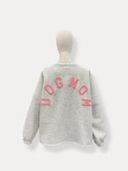 Dogmom Sweater | grijs-roze