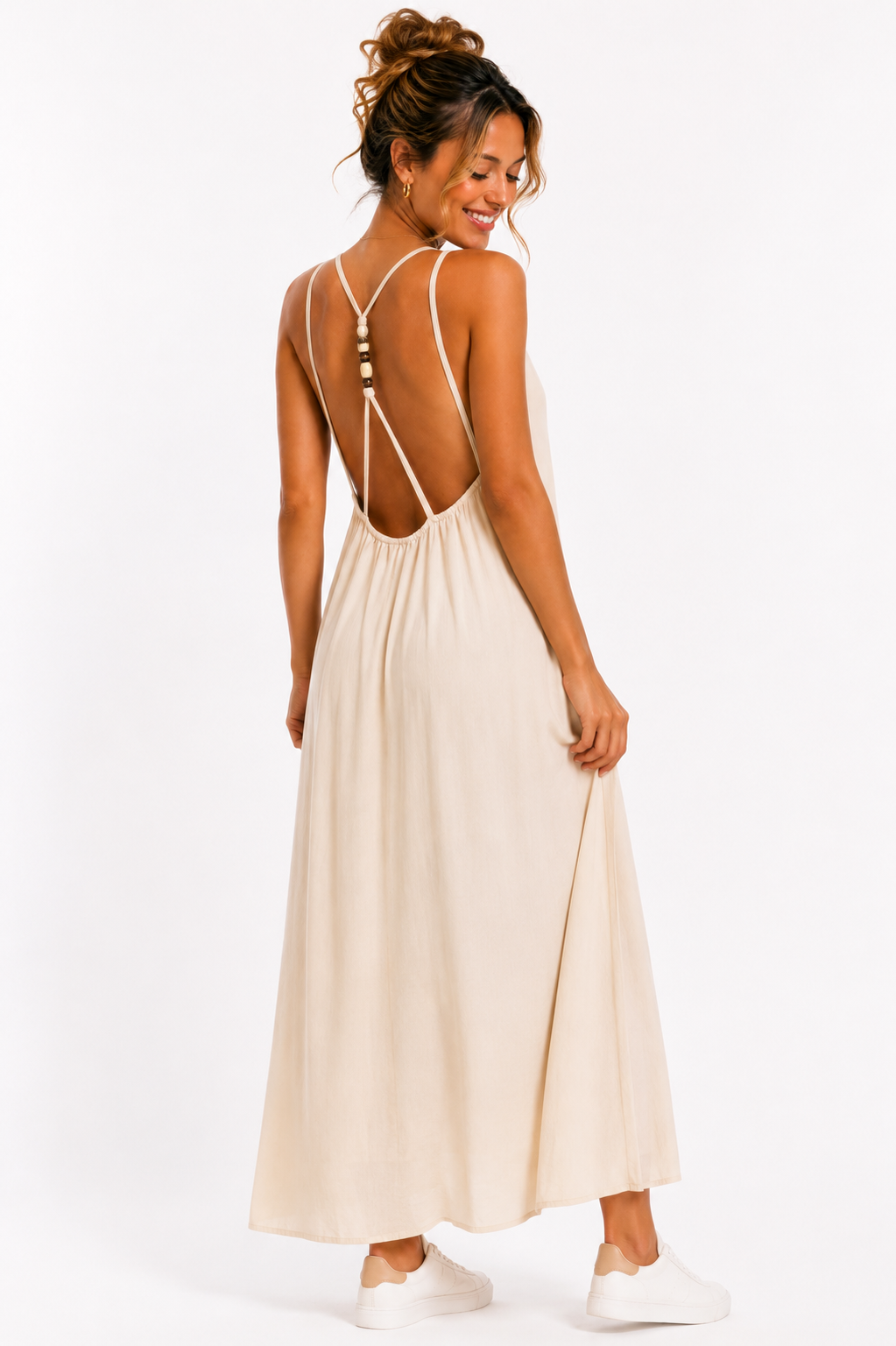 Pearl Back Maxi Jurk