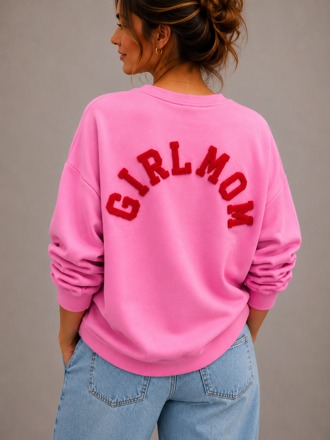 Girlmom Sweater | roze-rood