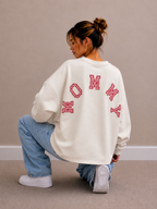 Mommy Sweater | beige-ruitjes