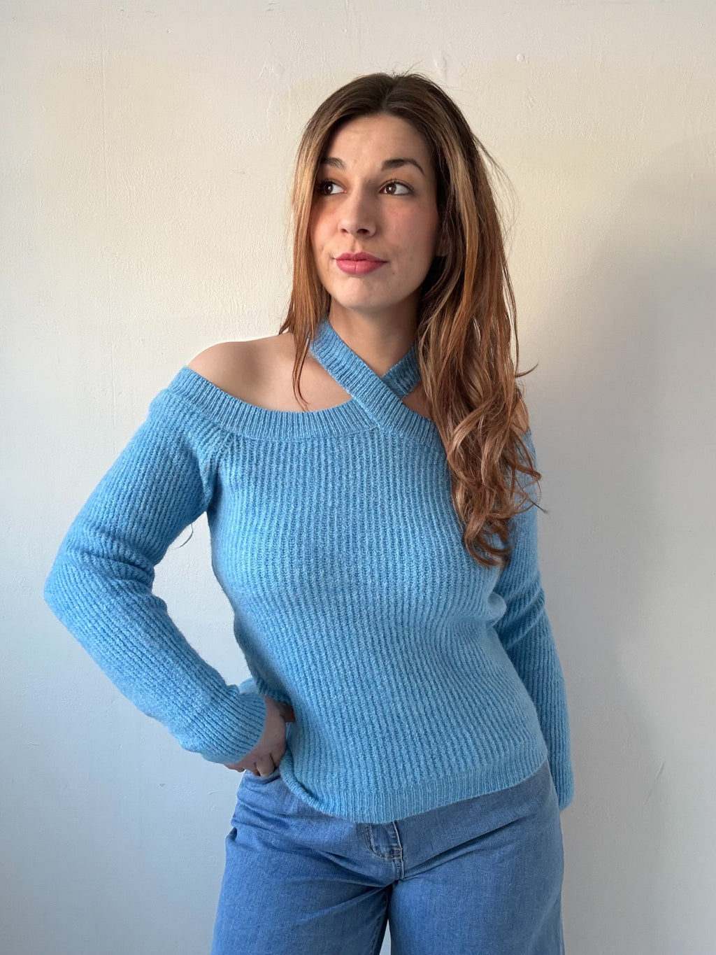 KNIT ELISSA | BLAUW