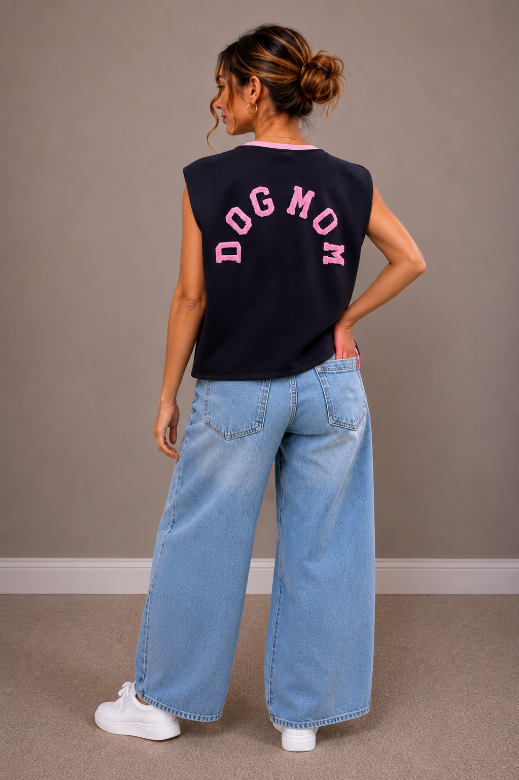 Dogmom Shirt | marine-fuchsia