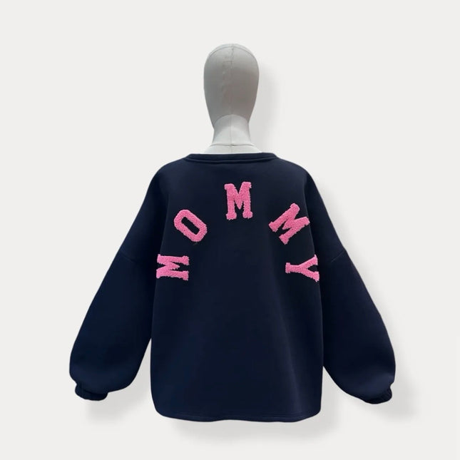 Mommy Sweater | marine-roze