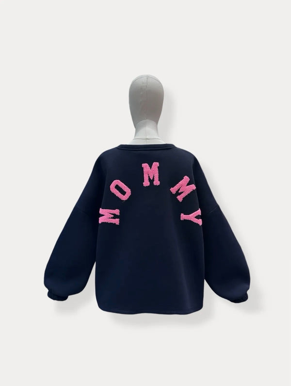 Mommy Sweater | marine-roze