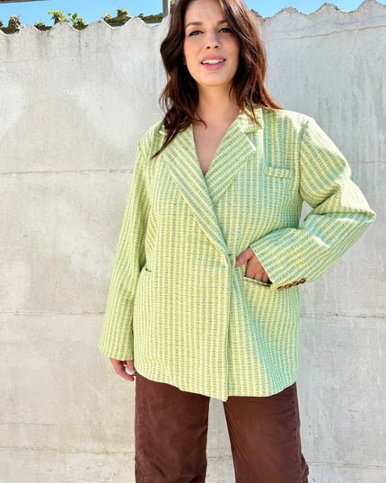 Classy oversized bazer | groen