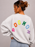 Dogmom Sweater | grijs-multi