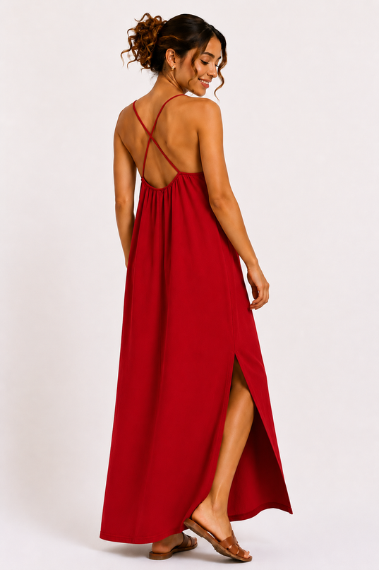 CROSS BACK MAXI JURK