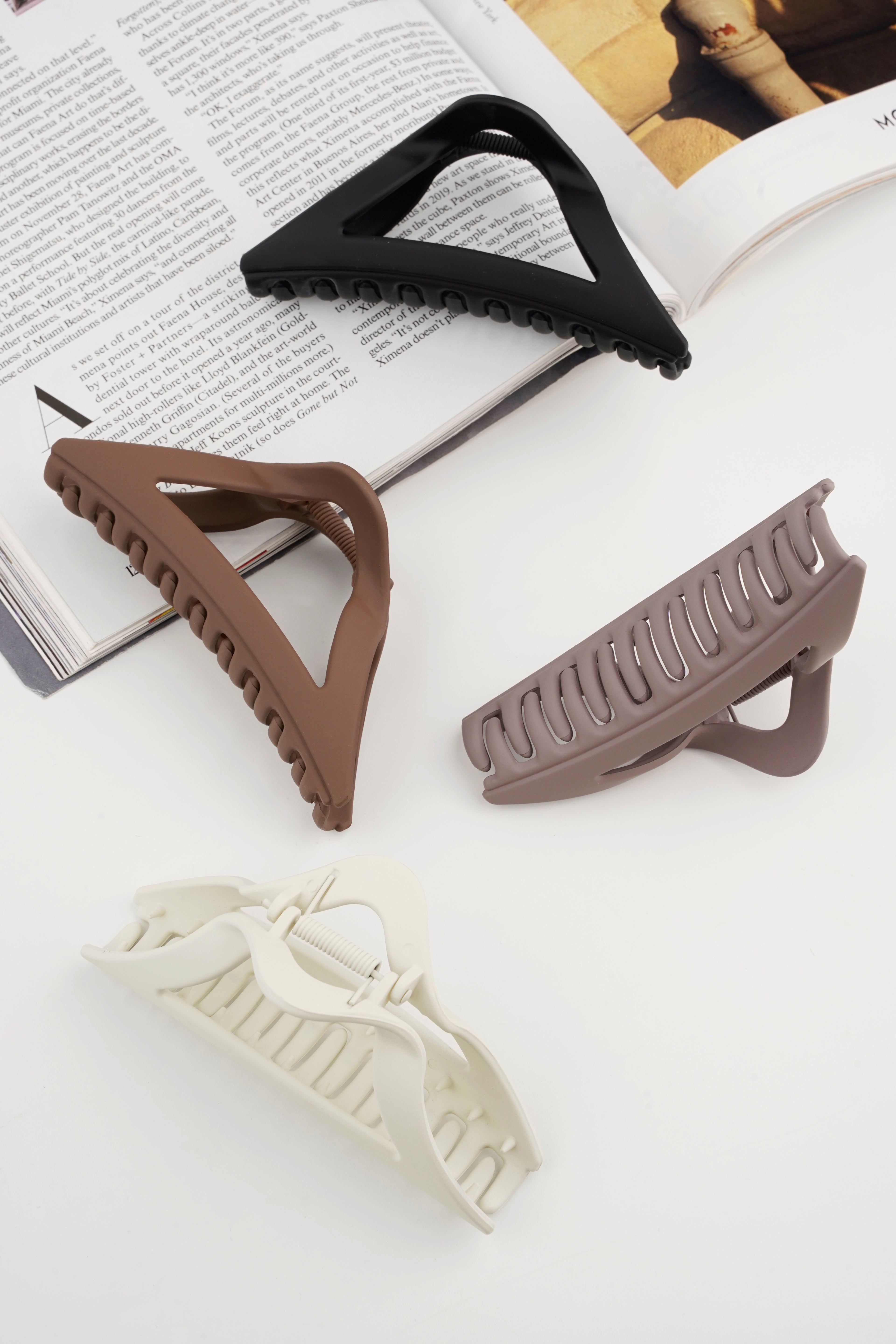 Haarspeld triangel | camel