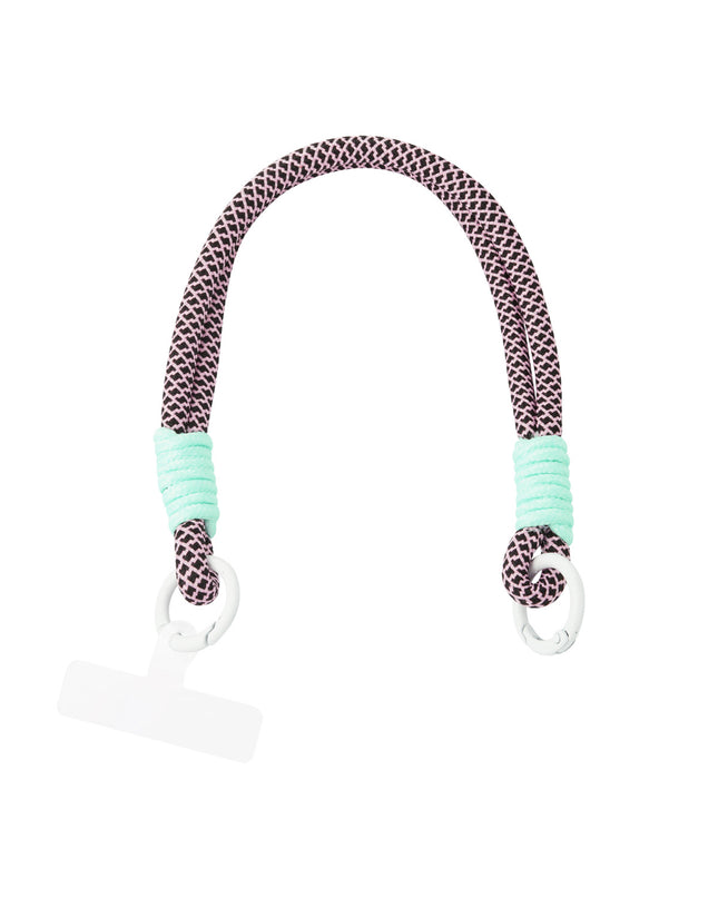 Telefoonkoord print | paars - aqua