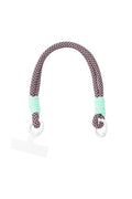 Telefoonkoord print | paars - aqua