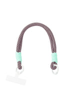 Telefoonkoord print | paars - aqua