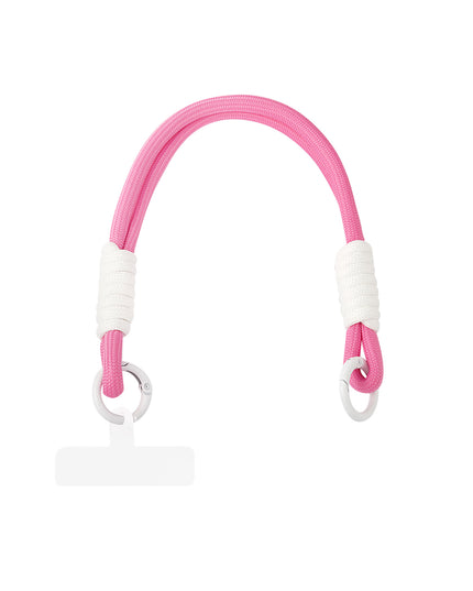Telefoonkoord | fuchsia - wit