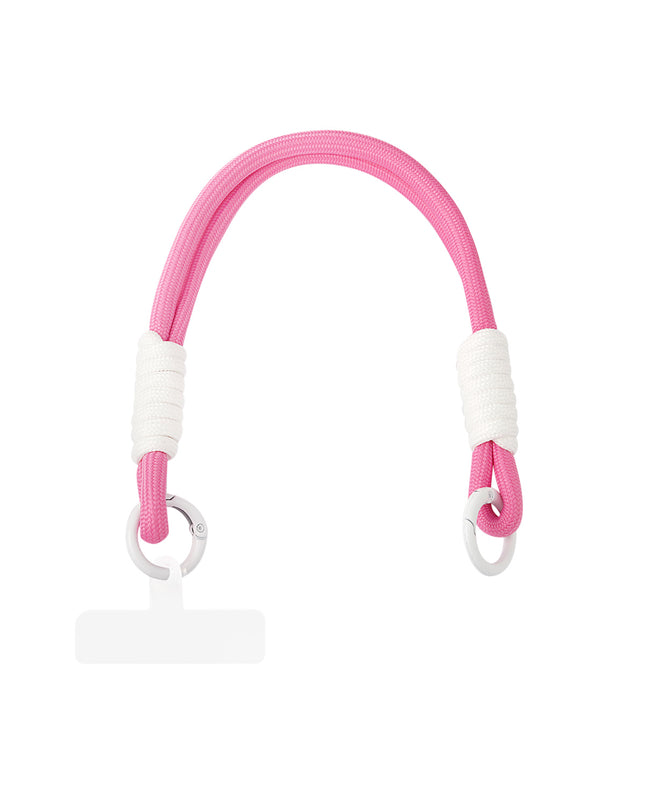 Telefoonkoord | fuchsia - wit