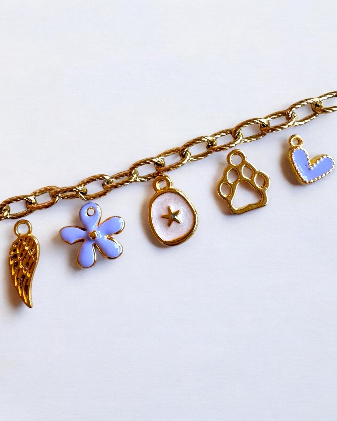 BEDELARMBAND LILA