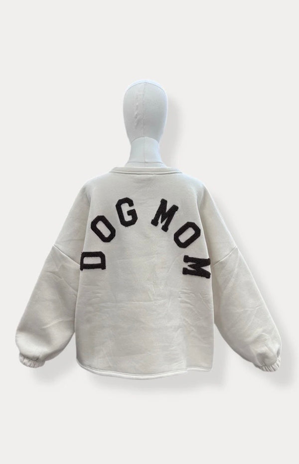 Dogmom Sweater | beige-bruin
