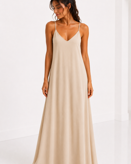 TIE BACK MAXI JURK