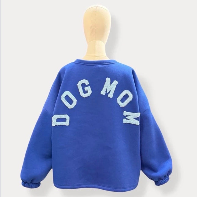 Dogmom Sweater | kobalt-blauw
