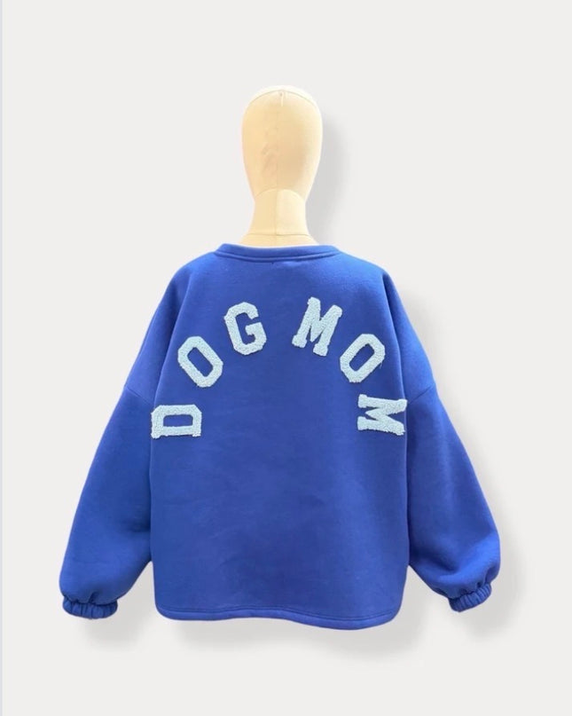 Dogmom sweater | kobalt-blauw