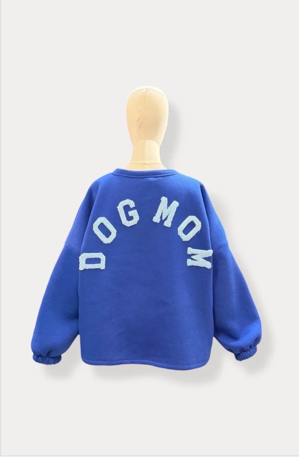 Dogmom Sweater | kobalt-blauw