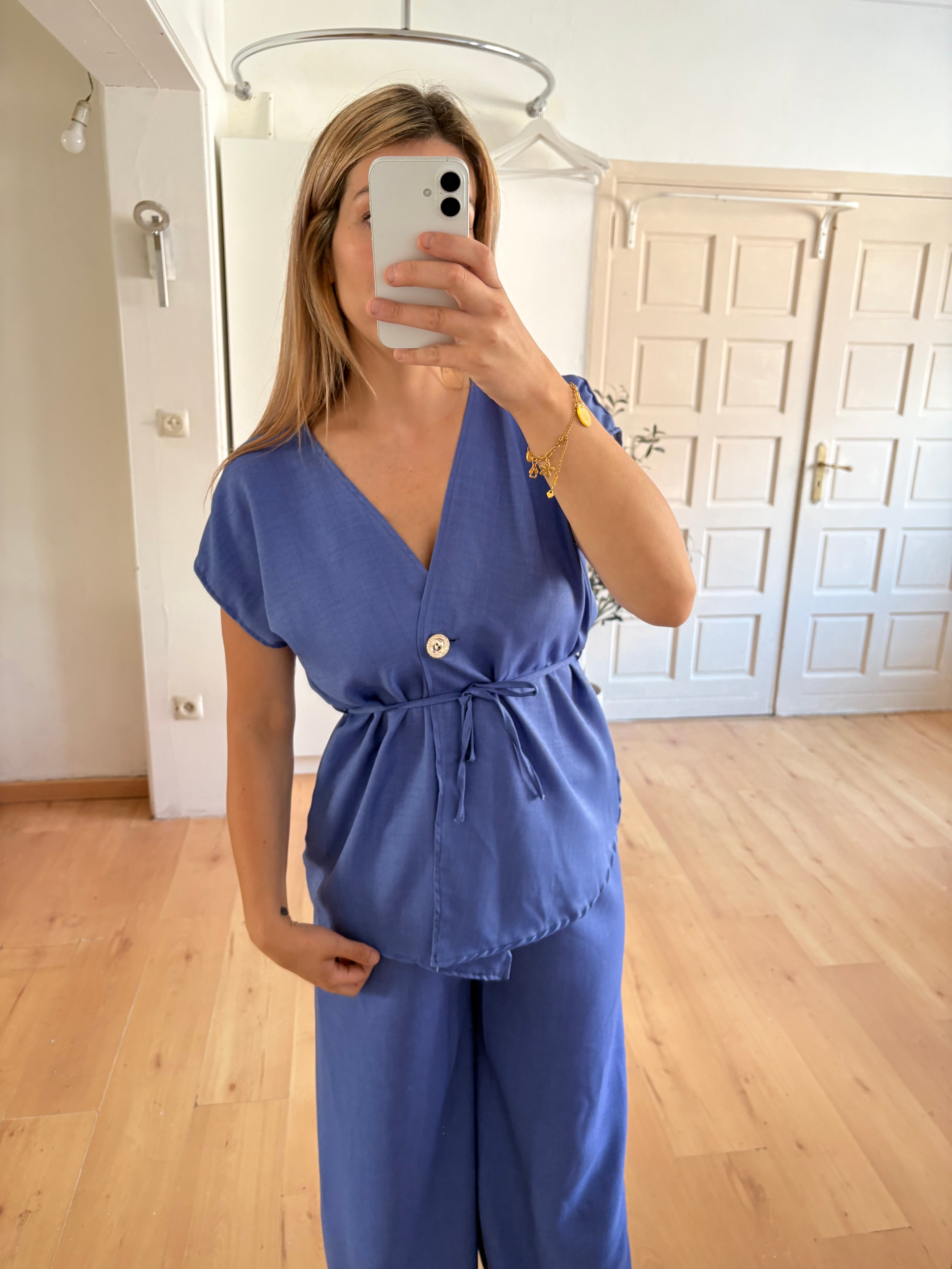 LINNEN LOOK 2 PIECES | JEANS