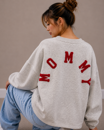 Mommy Sweater | grey-multi