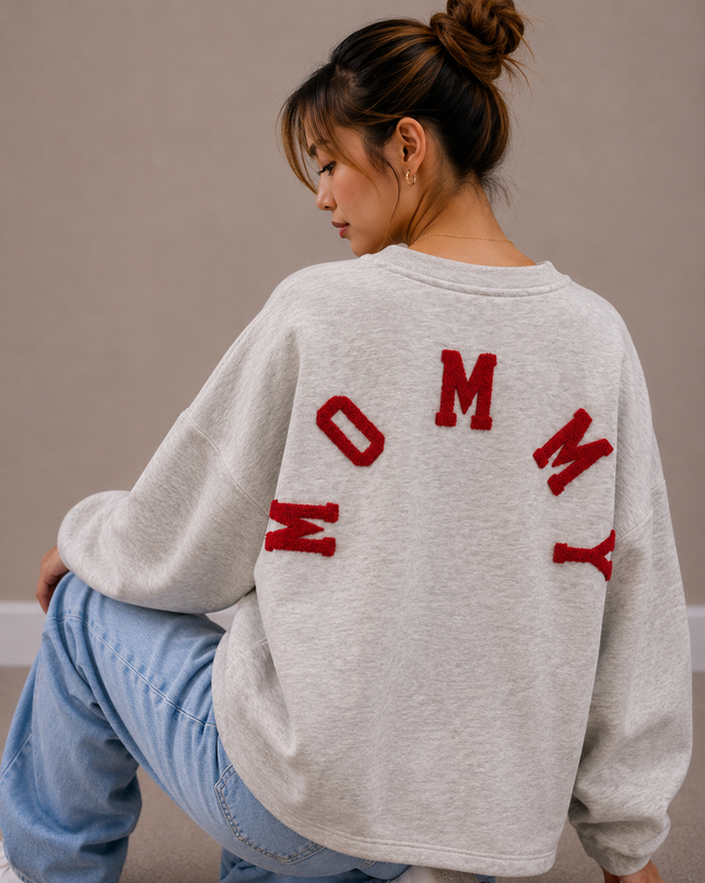 Mommy Sweater | grey-multi