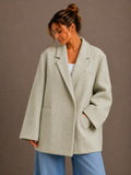 Classy oversized blazer | munt