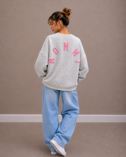 Mommy Sweater | grey-multi