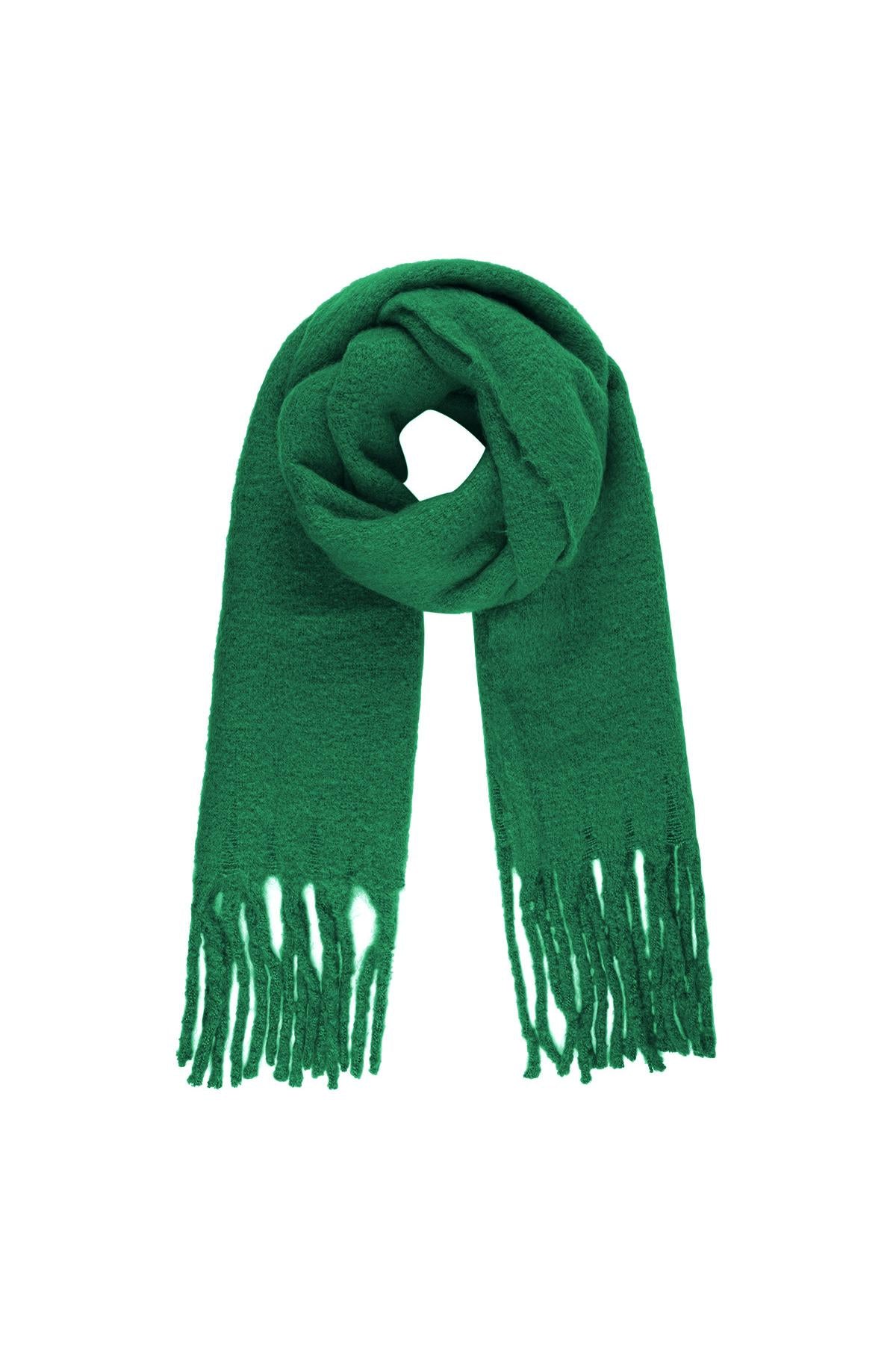 SCARF FRINGED | GREEN