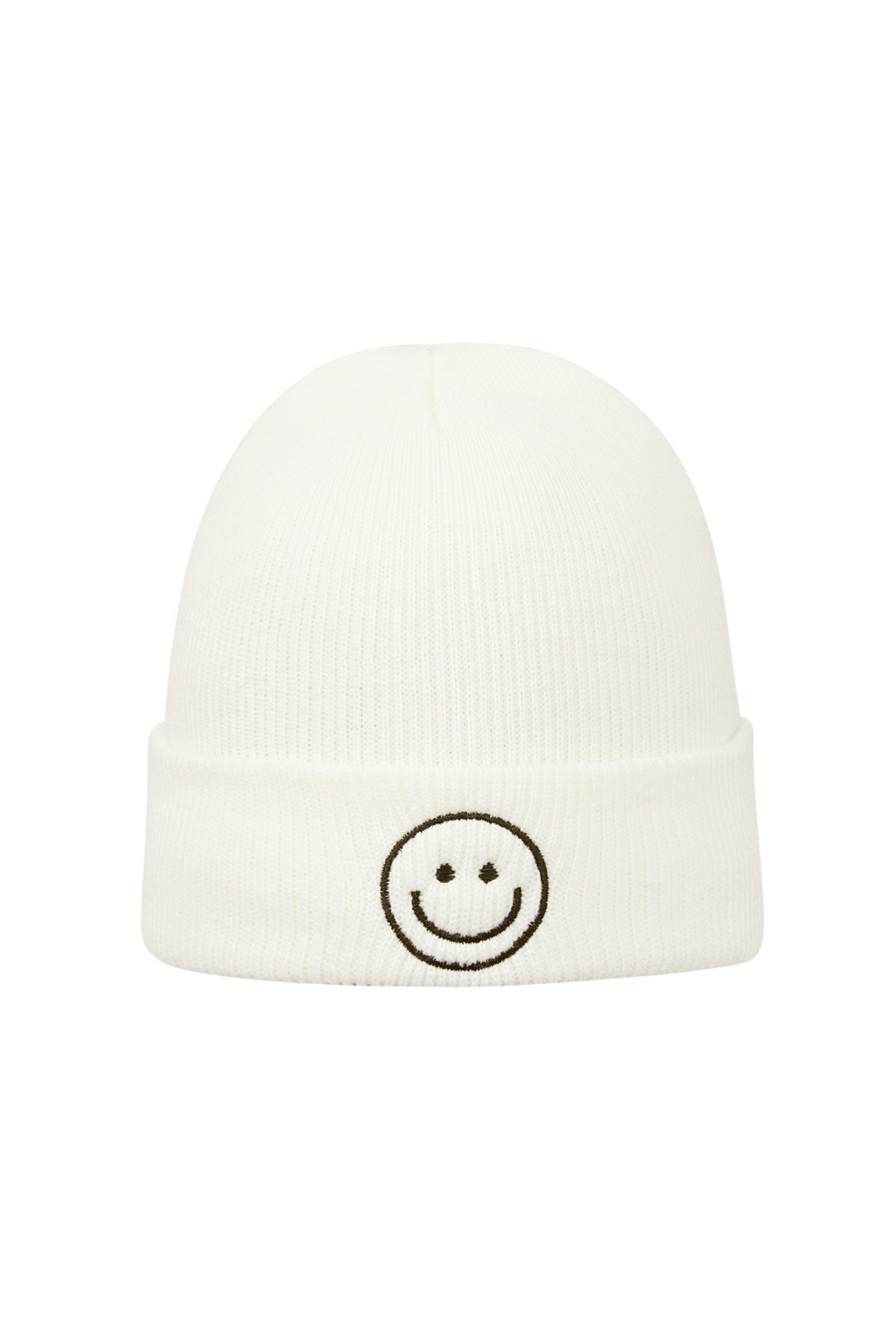 BEANIE SMILEY | WHITE